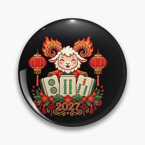 Item preview, 2027 Year of the Fire Goat Chinese New Year Cute Zodiac  designed and sold by w66aboo.