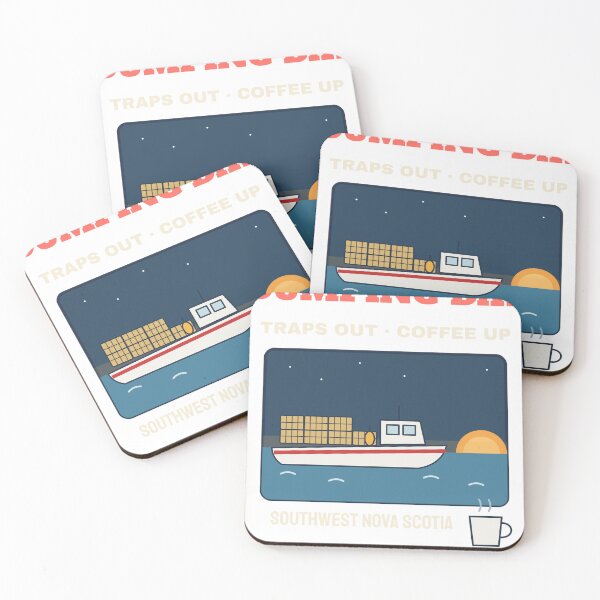 Item preview, Dumping Day Traps Out Coffee Up Lobster Boat designed and sold by FogFiddleGoods.
