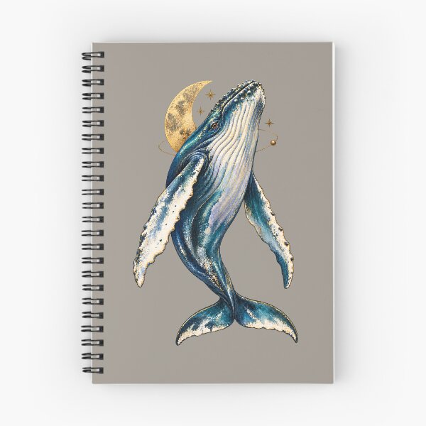 Item preview, Curious Humpback Whale – Celestial Spyhopping Watercolor designed and sold by  MAD's Recreation Studio.