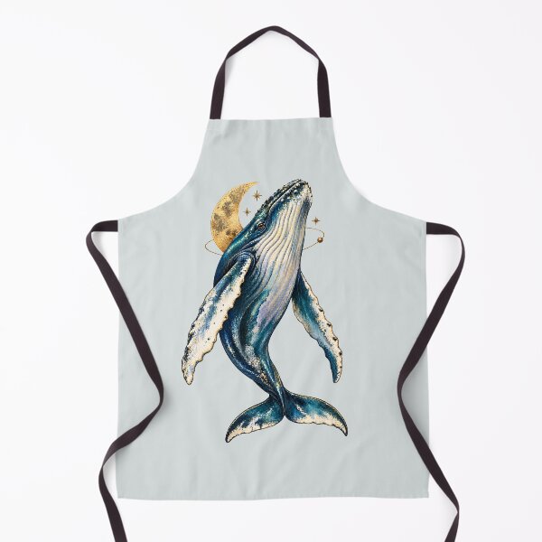Item preview, Curious Humpback Whale – Celestial Spyhopping Watercolor designed and sold by  MAD's Recreation Studio.