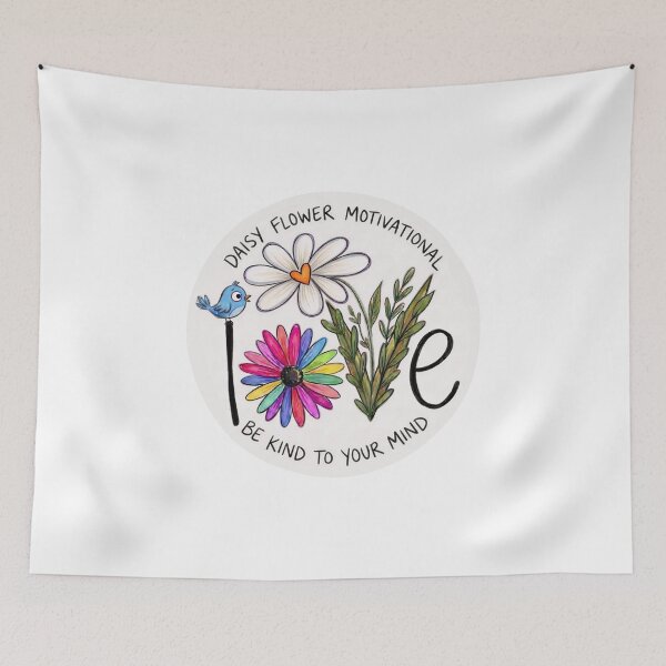 Item preview, Be Kind To Your Mind Vintage Daisy Flower Motivational designed and sold by gear-posters.