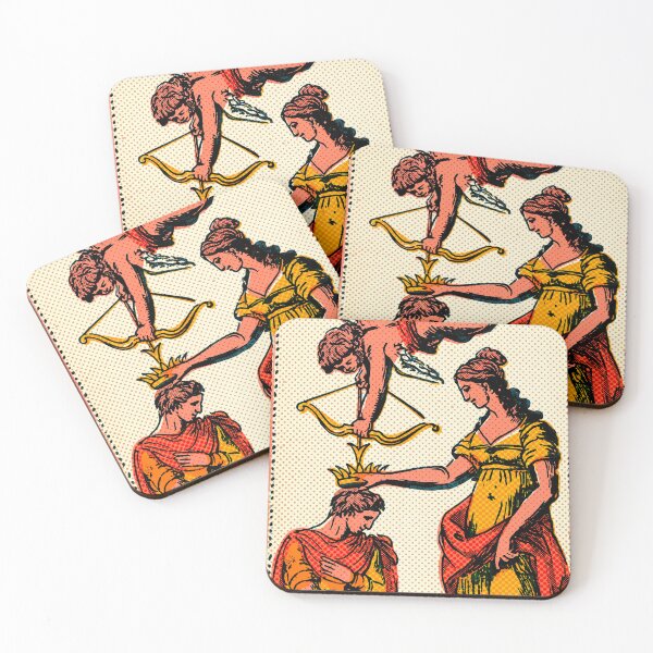 Item preview, Cupid Over a Crowning Couple Antique Card V designed and sold by Fani*.