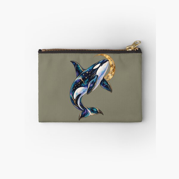 Item preview, Celestial Orca Whale and Crescent Moon Watercolor designed and sold by  MAD's Recreation Studio.