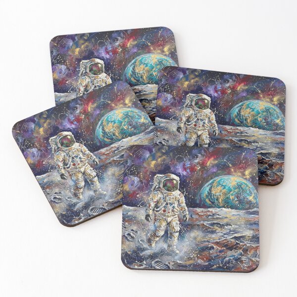 Item preview, Astronaut on the Moon Cosmic Expressionist designed and sold by JonelleTshirts.