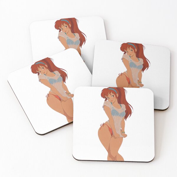 Item preview, Redhead Anime Pin-Up – Retro Summer Girl Vintage Illustration designed and sold by  Hollow Moon Studios..