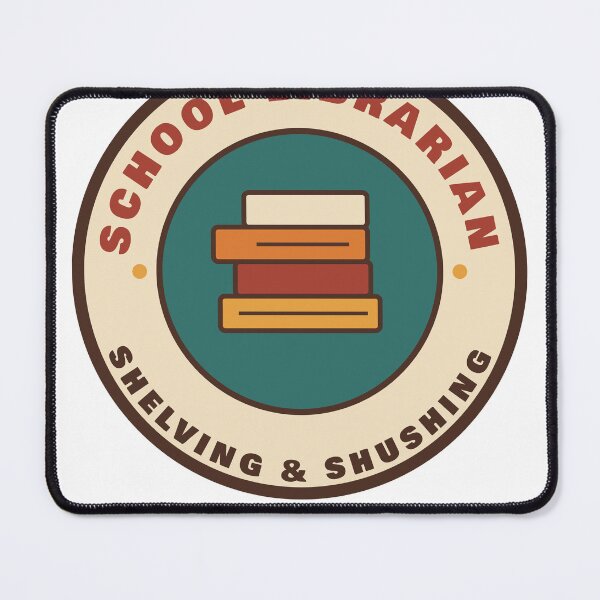 Item preview, School Librarian Certified Book Pusher Retro Badge designed and sold by Walli's.