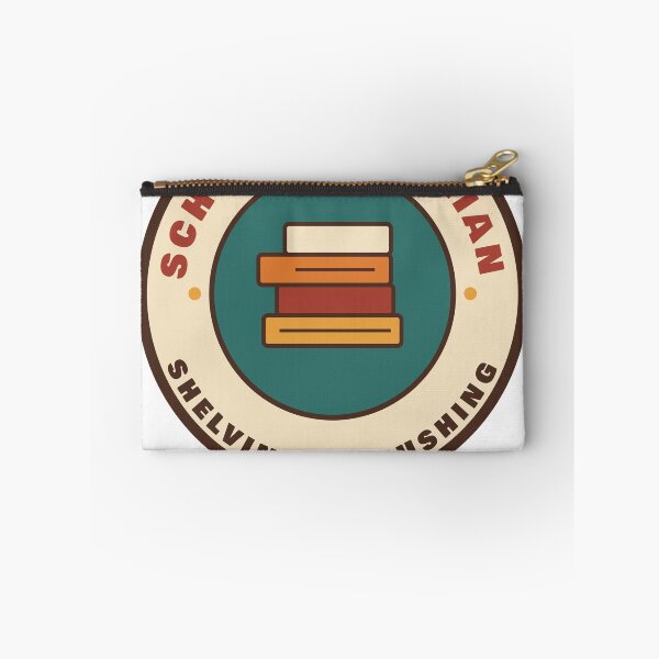 Item preview, School Librarian Certified Book Pusher Retro Badge designed and sold by Walli's.