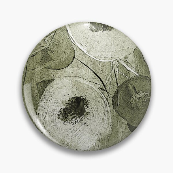 Item preview, Abstract Circular Flowers in Earthy Green designed and sold by Artistestella.