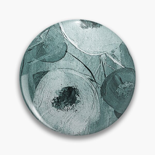 Item preview, Abstract Circular Flowers in Earthy Teal designed and sold by Artistestella.