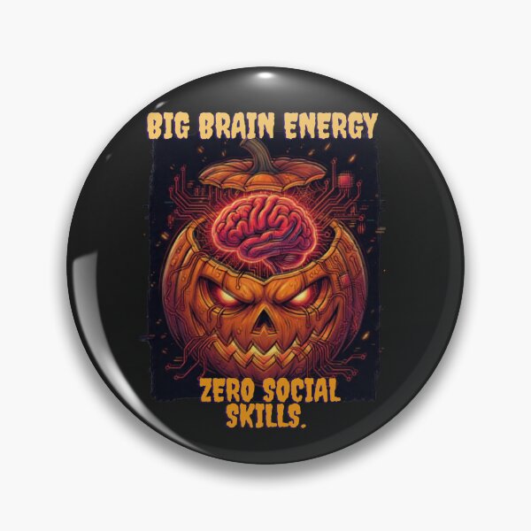 Item preview, Big Brain Energy Pumpkin Halloween designed and sold by KempNordStudio.