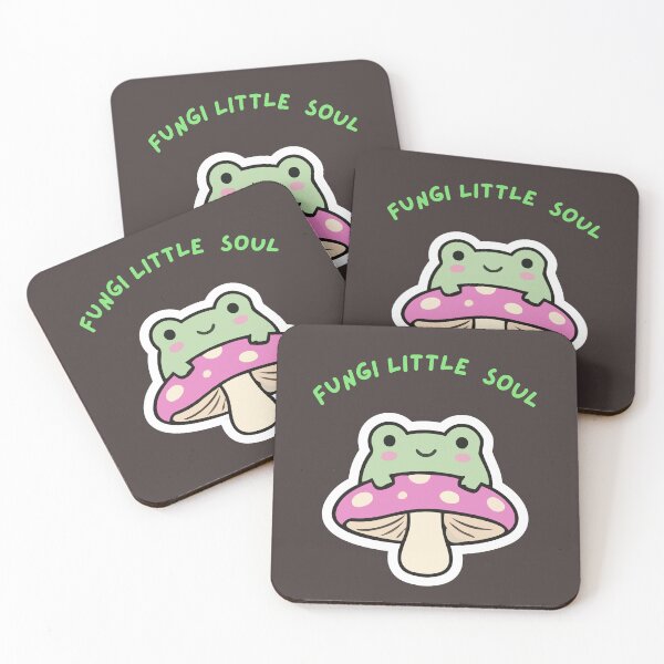 Item preview, Fungi Little Soul - Funny Frog and Mushroom Pun designed and sold by ZenReiArt.
