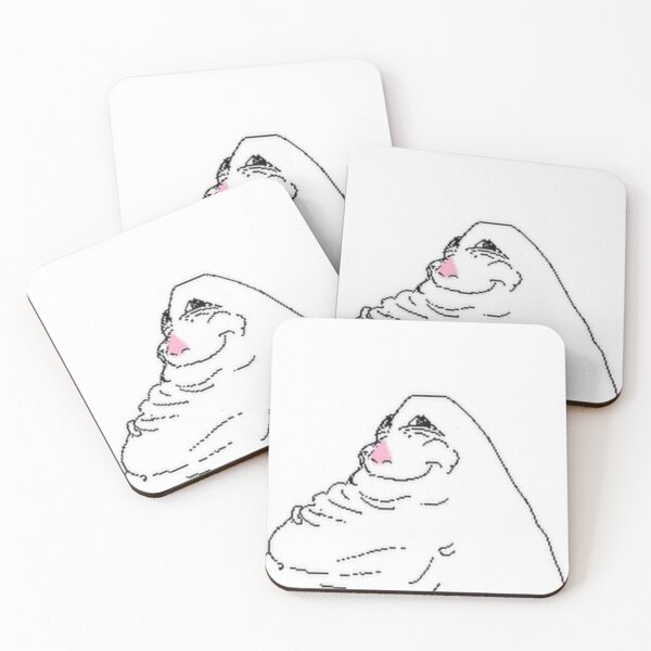 Item preview, Chubby Hamster MS Paint Pixel Line Art Meme Aesthetic designed and sold by BrontesWhimsyStore.