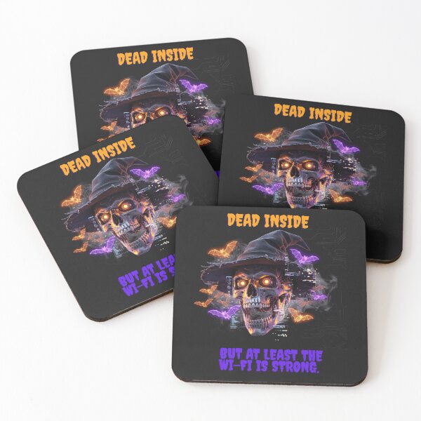 Item preview, Dead Inside Wi-Fi Strong Halloween designed and sold by KempNordStudio.