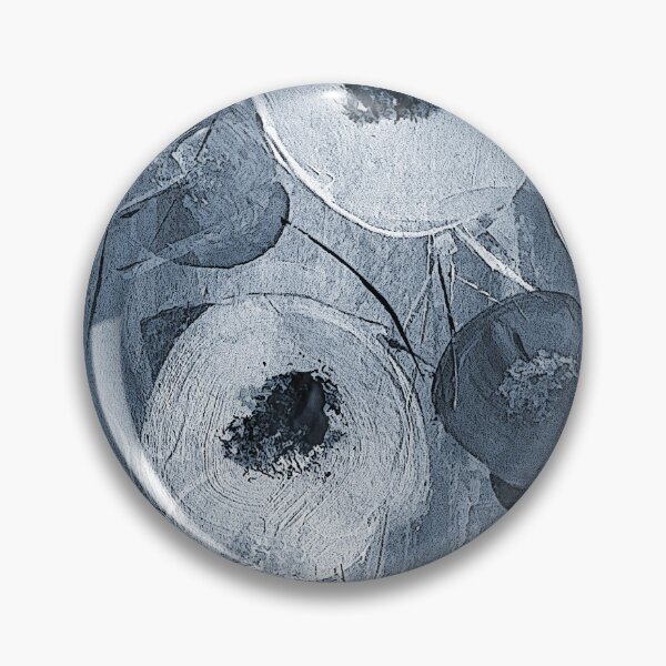 Item preview, Abstract Circular Flowers in Earthy Blue designed and sold by Artistestella.