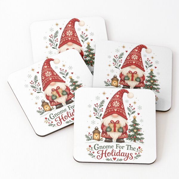 Item preview, Gnome For The Holidays Cute Scandinavian Christmas Gnome designed and sold by DigitalChickHub.