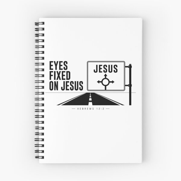 Item preview, Eyes fixed on Jesus - Minimalist Christian Streetwear Design – Hebrews 12:2 designed and sold by JEFFCORA.