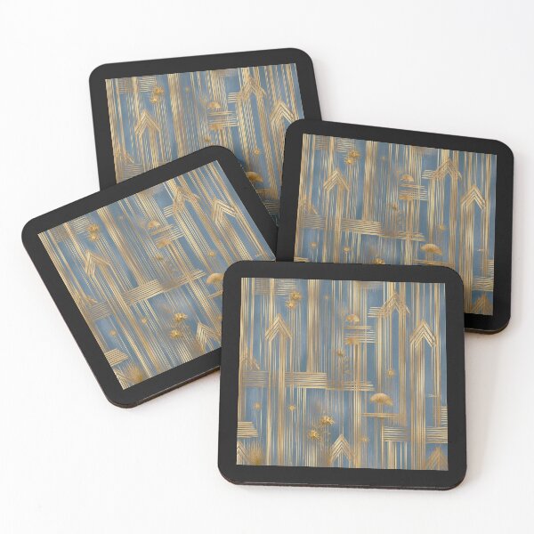 Item preview, Coastal Geometry: Azure & D´Or Collection designed and sold by Helios Be. Lavsh.