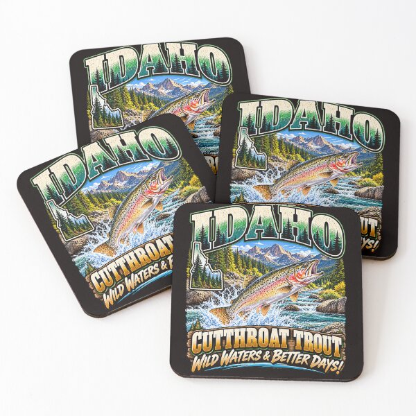 Item preview, IDAHO CUTTHROAT TROUT WILD WATERS & BETTER DAYS! designed and sold by JamiesLocker.