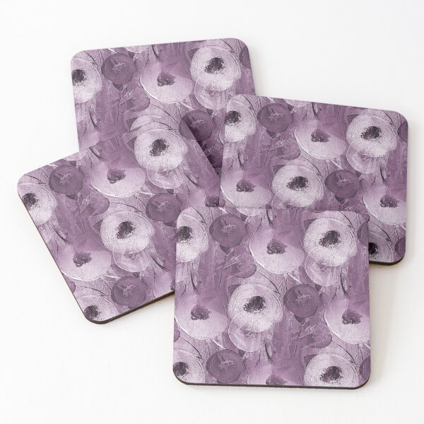 Item preview, Abstract Circular Flowers in Earthy Mauve designed and sold by Artistestella.