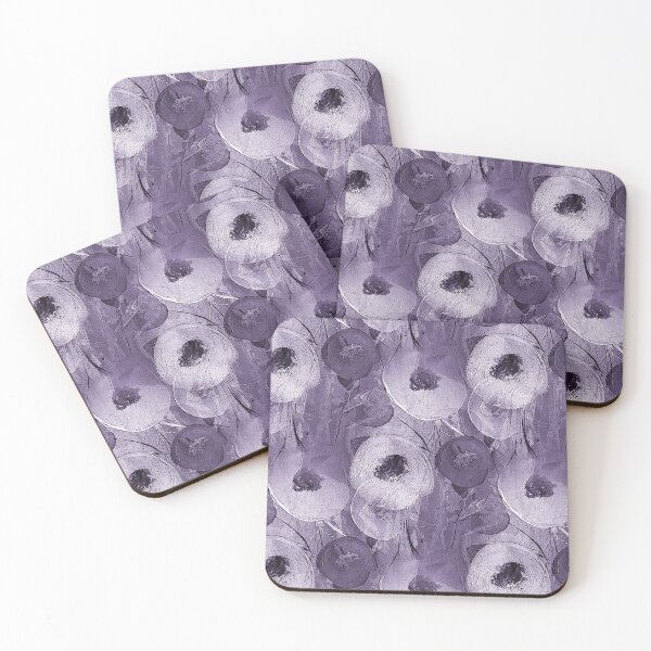 Item preview, Abstract Circular Flowers in Earthy Purple designed and sold by Artistestella.