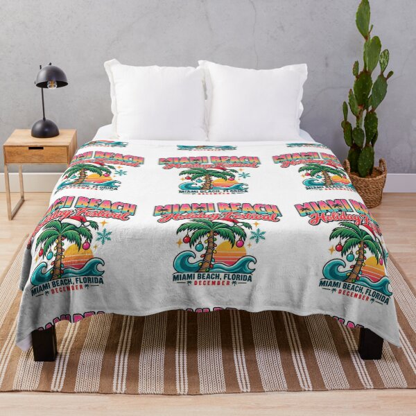 Item preview, Miami Beach Florida Christmas Shirt Palm Tree Holiday Festival Event Outfit designed and sold by IRON WINGS /USAF.