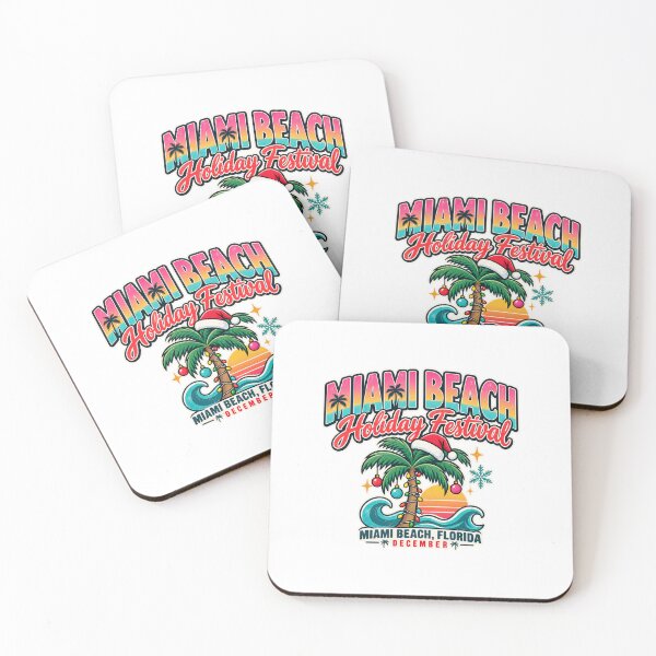 Item preview, Miami Beach Florida Christmas Shirt Palm Tree Holiday Festival Event Outfit designed and sold by IRON WINGS /USAF.