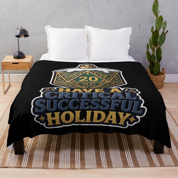 Item preview, Have A Critical Successful Holiday Funny Christmas D20 designed and sold by PozivoPlus.