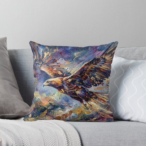 Item preview, Majestic Golden Eagle Expressionist Flight designed and sold by JonelleTshirts.