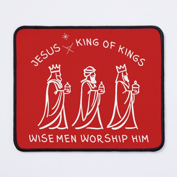 Item preview, Jesus King of Kings Three Wise Men Worship Him Christian Christmas Holiday designed and sold by Forevermore.