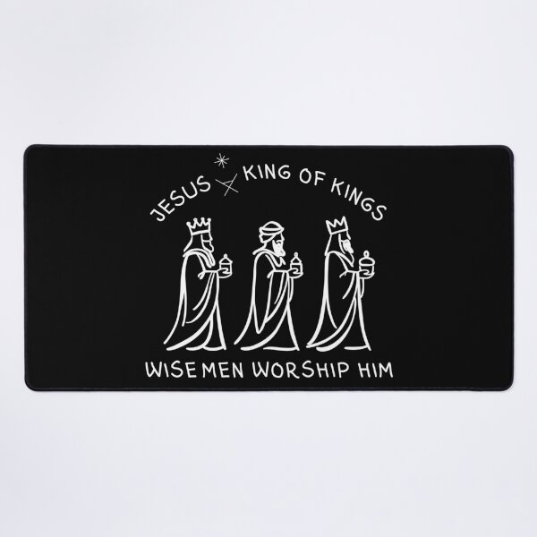 Item preview, Jesus King of Kings Three Wise Men Worship Him Christian Christmas Holiday designed and sold by Forevermore.