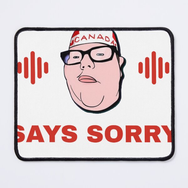 Item preview, Spits Bars, Says Sorry, Funny Polite Canadian Rapper designed and sold by TBoneBeatbox.