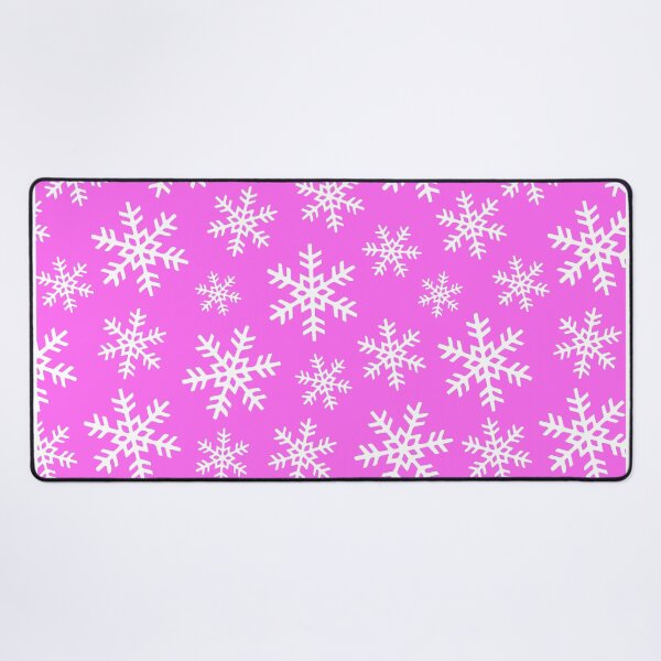 Item preview, Christmas Winter Snowflakes Pattern On Contemporary Holiday Pink designed and sold by DEC02.