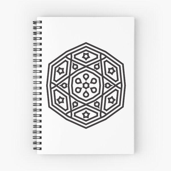 Item preview, Islamic Geometric Mandala Pattern Art-Black designed and sold by GrafecShop.