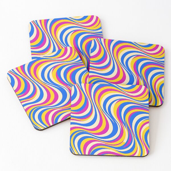 Item preview, Seamless Retro Pop Art Wavy Stripes Pattern designed and sold by wallpapersarts.