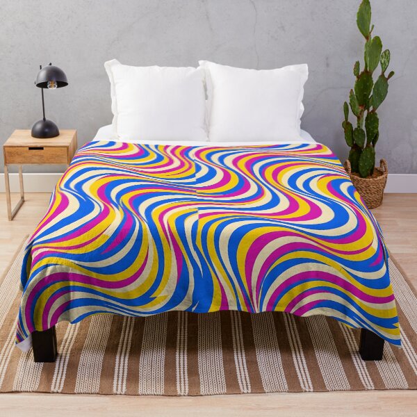 Item preview, Seamless Retro Pop Art Wavy Stripes Pattern designed and sold by wallpapersarts.