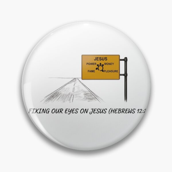 Item preview, Fixing Our Eyes on Jesus - Hebrews 12:2 Christian Minimalist Shirt designed and sold by JEFFCORA.