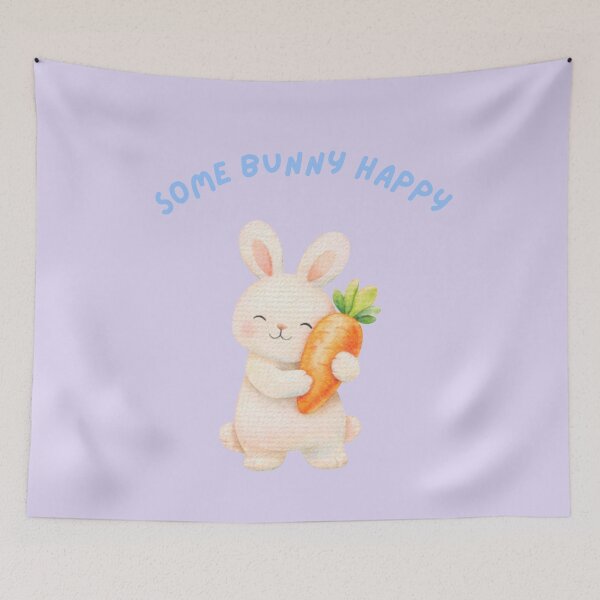 Item preview, Some Bunny Happy - Funny Pun designed and sold by ZenReiArt.