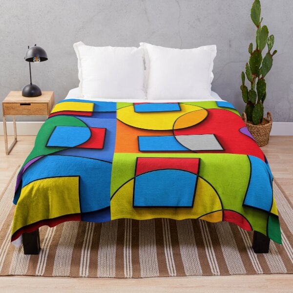 Item preview, Bold Colorful Geometric Abstract with Overlapping Circles and Squares designed and sold by ChrisButler.