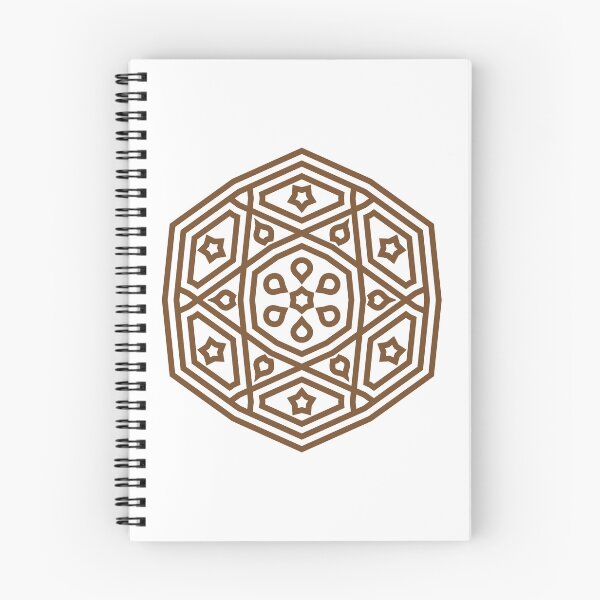 Item preview, Islamic Geometric Mandala Pattern Art-Brown designed and sold by GrafecShop.