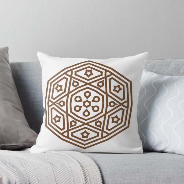 Item preview, Islamic Geometric Mandala Pattern Art-Brown designed and sold by GrafecShop.