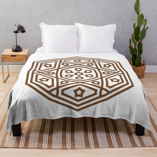 Item preview, Islamic Geometric Mandala Pattern Art-Brown designed and sold by GrafecShop.