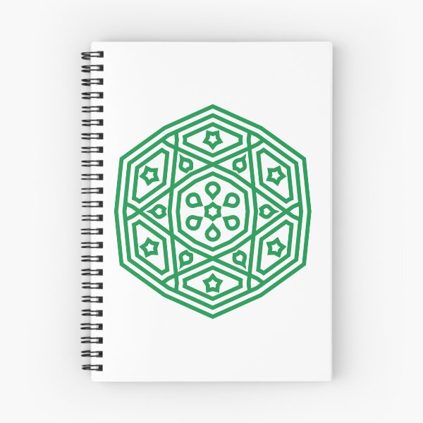 Item preview, Islamic Geometric Mandala Pattern Art-Green designed and sold by GrafecShop.