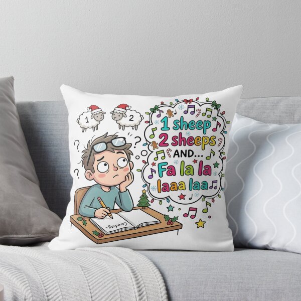 Item preview, ADHD Christmas Funny Quote One Sheep Two Sheep Fa La La La Holiday Humor designed and sold by Marti’s Shop Corner.
