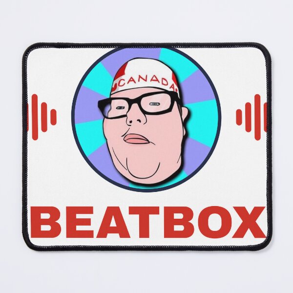Item preview, T-Bone Beatbox Logo Retro Sunburst Badge, Funny Canadian Beatboxer Cartoon designed and sold by TBoneBeatbox.
