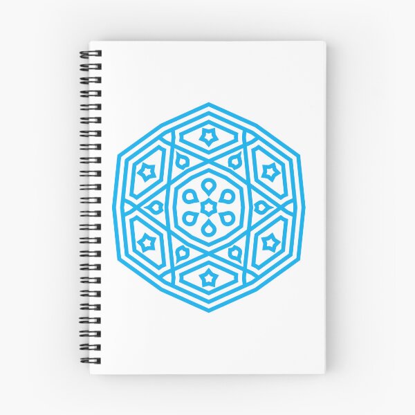 Item preview, Islamic Geometric Mandala Pattern Art-Light Blue designed and sold by GrafecShop.