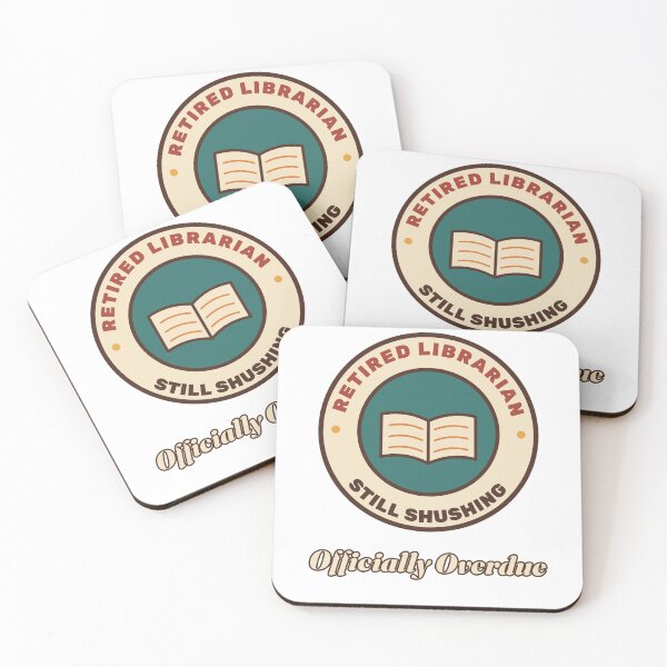 Item preview, Retired Librarian Still Shushing Officially Overdue designed and sold by Walli's.