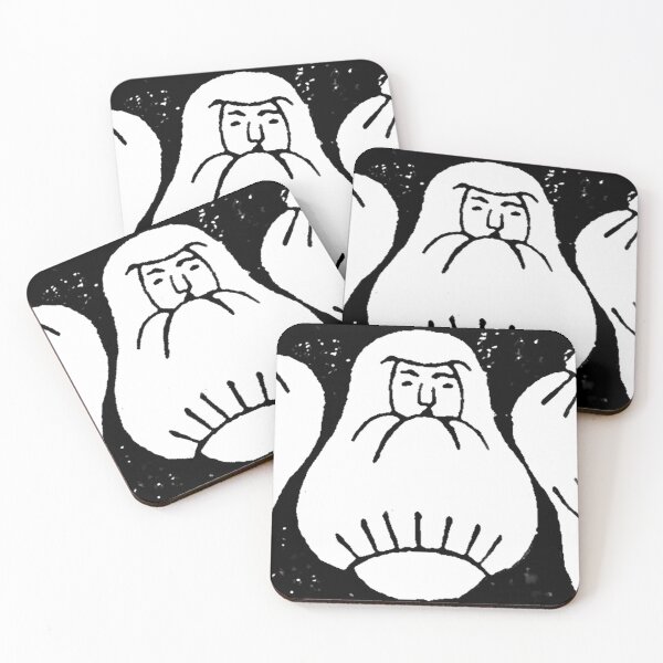 Item preview, Vintage Japanese Daruma Dolls Border designed and sold by itslumorastudio.
