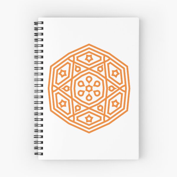 Item preview, Islamic Geometric Mandala Pattern Art-Orange designed and sold by GrafecShop.