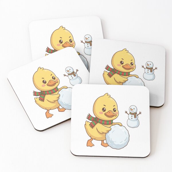 Item preview, Cute Winter Duck Snowman Snowball designed and sold by Ella_Sketch.