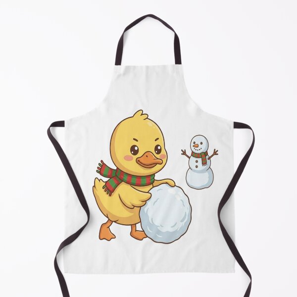 Item preview, Cute Winter Duck Snowman Snowball designed and sold by Ella_Sketch.